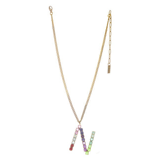 Monogram Necklace in Colors