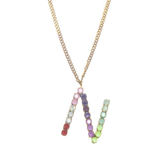 Monogram Necklace in Colors