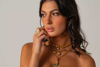 Oakland Necklace in Gold IN ALL THE COLORS
