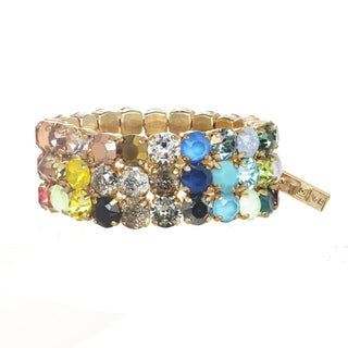 Olivia Rainbow Ombre 3 Strand Stretch Bracelet