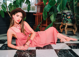 Mini Oakland Necklace in Fairy Dust / Unfoiled