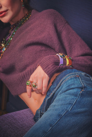 Mini bracelet dégradé arc-en-ciel
