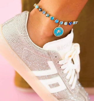 Enamel Coin anklet