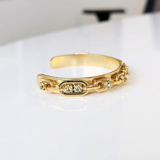 Hillary Cuff in Antique Gold & Jonquil