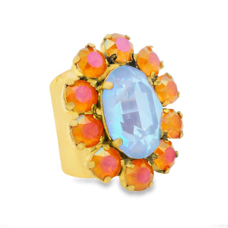 Edith Oval Ring in Sunset Fairy