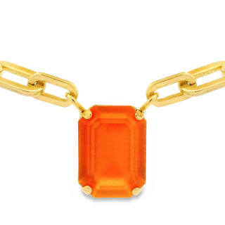 Dereka Necklace in Dark Orange Matt