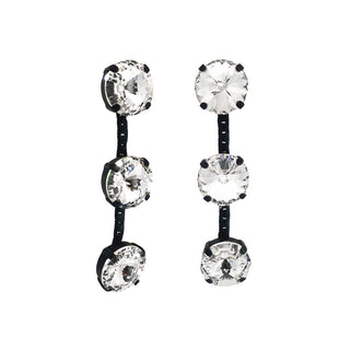 Boucles d'oreilles Freya en argent antique