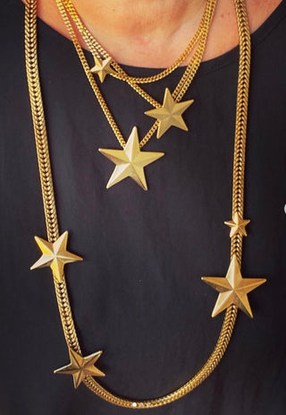 Collier en argent avec étoiles d'Oklahoma City