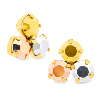 Boucles d'oreilles Ines en Métaux Mixtes