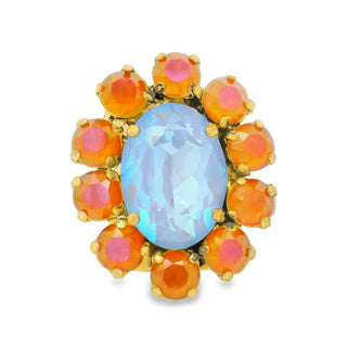 Edith Oval Ring in Sunset Fairy