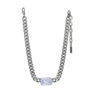 Darcy Necklace in Antique Silver / Fairy Dust