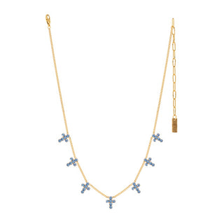 Collier multi-croix en pastèque