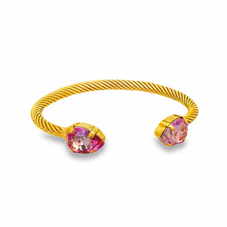 Charlotte Cuff in Pear in Light Rose Glimmer