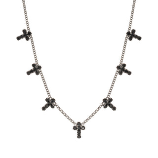Collier multi-croix en pastèque