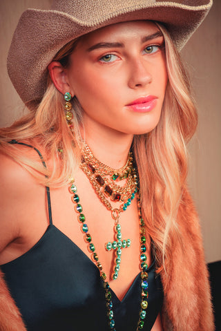 Nora Earrings in Midnight Express Light