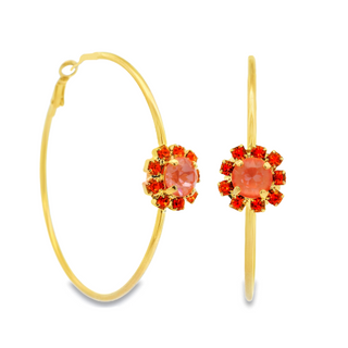 Bianca Hoops in Flamingo Ignite