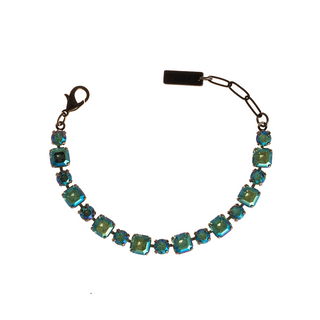 Jadia Bracelet in Gunmetal Aqua Verde