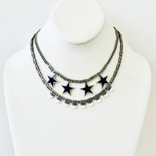 Bliss Necklace in Antique Silver