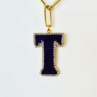 Bougie Monogram Necklace Letter "T"