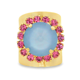 Jacci Ring in Ultra Baby Blue & Rose