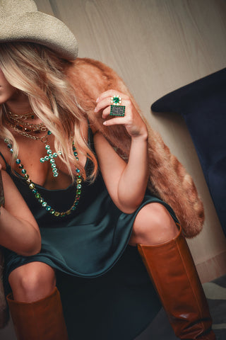 Felicity Necklace in Chrysolite