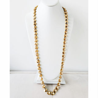 Celia Necklace in Light Peach / Enamel Orange