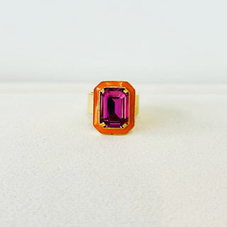 Dakota Ring in Orange / Size 8