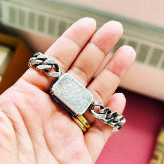 Darcy Necklace in Antique Silver / Teal Ignite