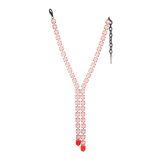 Split Necklace in Smutt / Flamingo Ignite