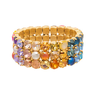 Olivia 3 Strand Stretch Bracelet in Fairy Dust