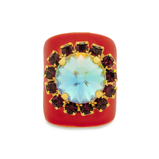 Jacci Rings in Enamel Midnight Express