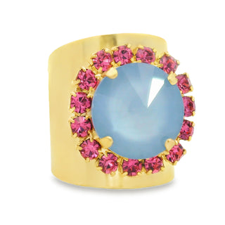 Jacci Ring in Ultra Baby Blue & Rose