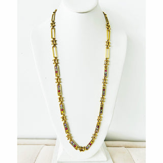 Jamie Long Necklace in Multi Pastels