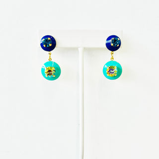 Janie II Earrings in Blue / Turquoise