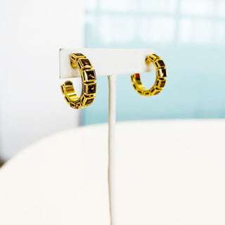 Jovi Earrings in Smoked Topaz