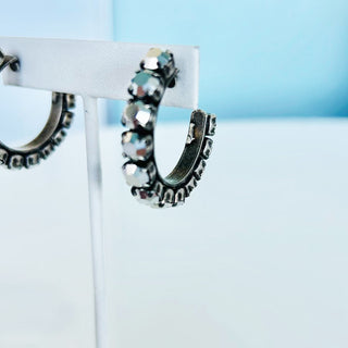 Jubilee Hoops in Antique Silver