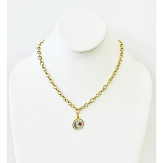 Karolyn Necklace in Light Blue