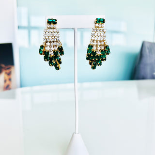 Kayla Earrings in Emerald