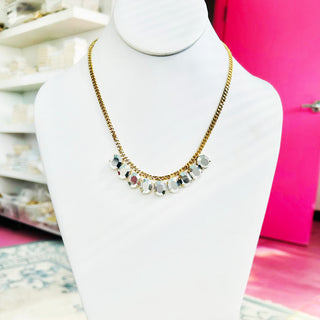 Krystal Necklace in Chrome