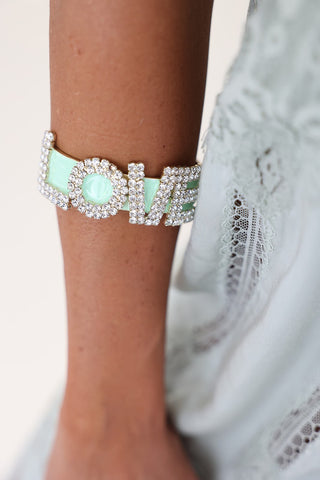 LA LA LOVE Cuff in Enamel / Fairy Dust