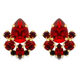 Marcy Earrings in Red