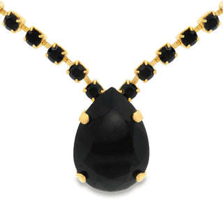 Milli Necklace in Light Gold / Jet