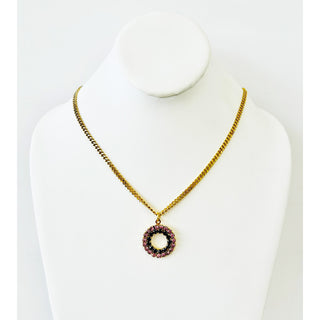 Mini Monogram Necklace Letter "O"