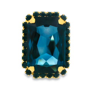 Mini Soleil Ring with Trim / All Navy