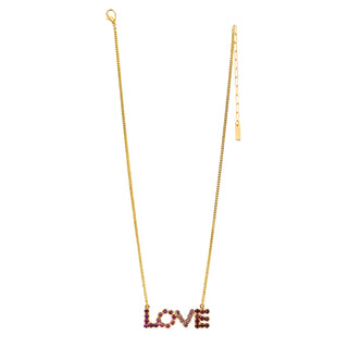 Love Marquee Necklace in Pinks