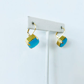Nikki Hook Earrings in Aqua Frost "One of a Kind"
