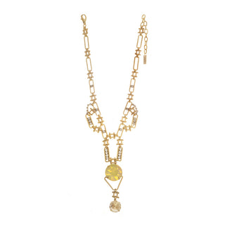 Juanne Necklace in Lemon White Opal