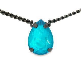 Lumi Necklace in Gunmetal Neon