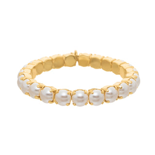 Oakland Stretch Bracelet in Pearls