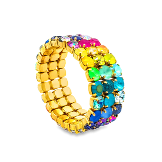 Olivia 3 Strand Stretch Bracelet in Candy Crush